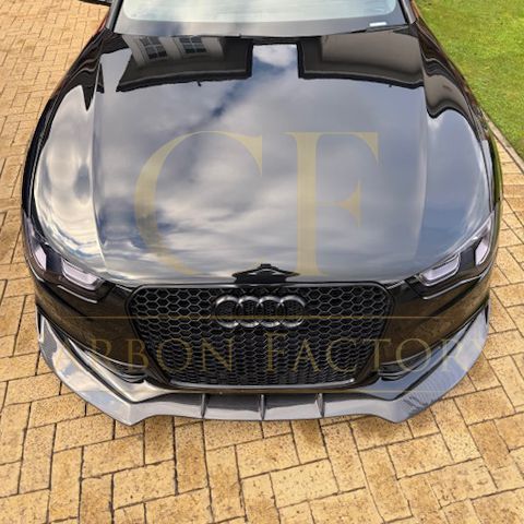 CF Style Carbon Fibre Front Splitter for Audi B8.5 S5 A5 S Line 11-16-Carbon Factory