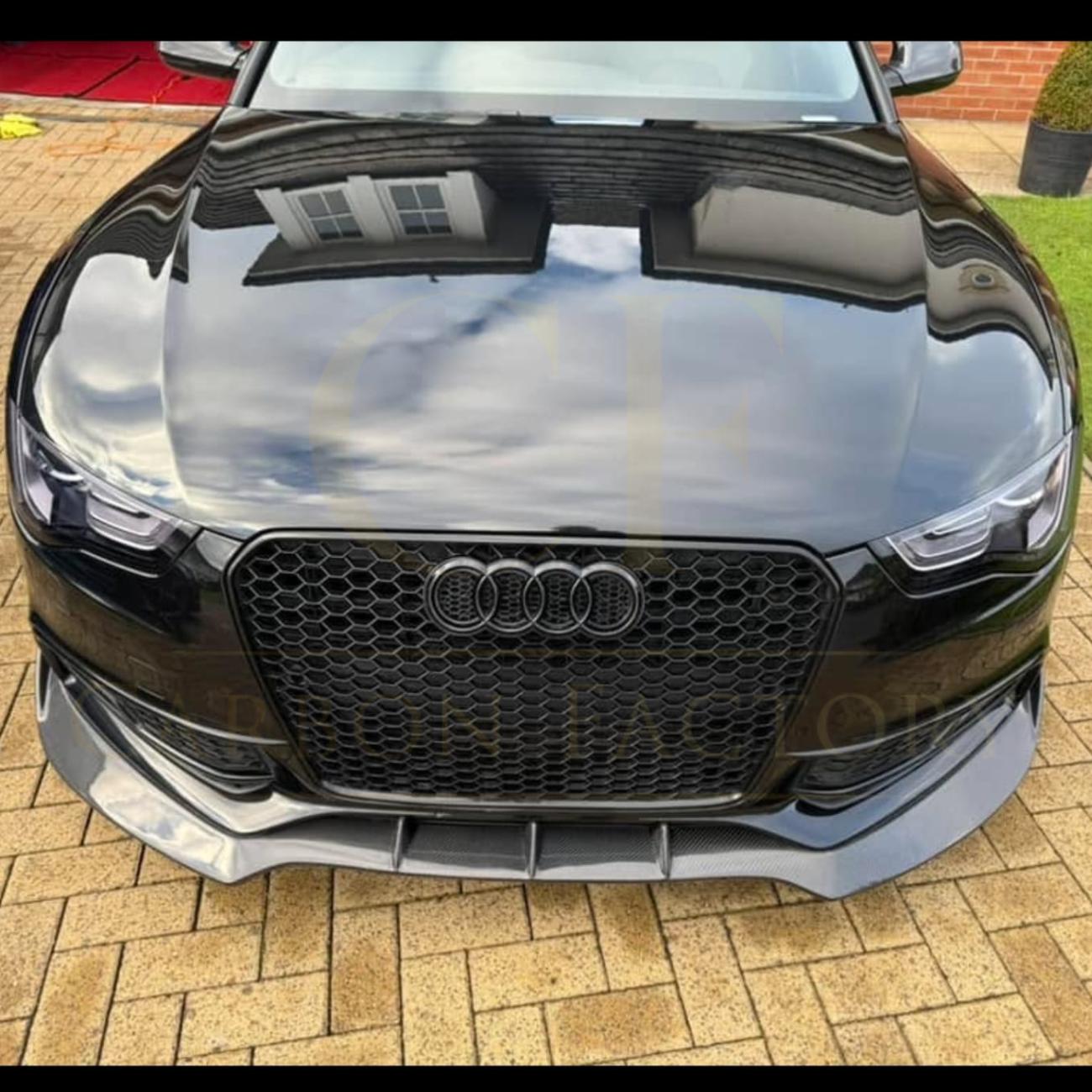 CF Style Carbon Fibre Front Splitter for Audi B8.5 S5 A5 S Line 11-16-Carbon Factory