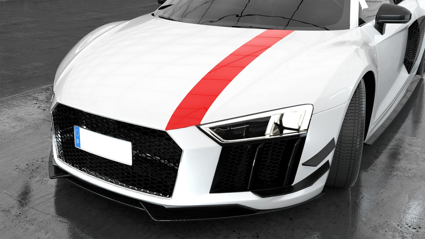 CF Style Carbon Fibre Front Splitter for Audi R8 V10 Gen 2 15-19-Carbon Factory