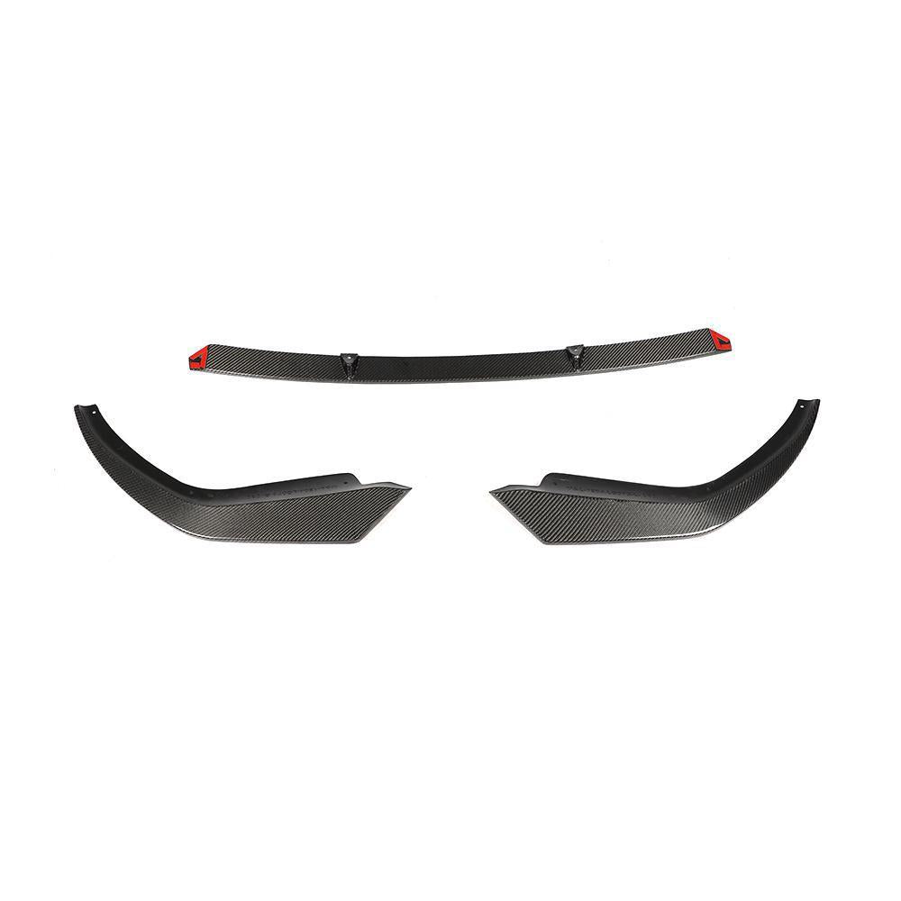 CF Style Carbon Fibre Front Splitter for BMW G20 3 Series Pre-LCI M Sport 19-22-Carbon Factory