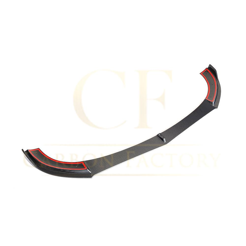 CF Style Carbon Fibre Front Splitter for Mercedes W213 E Class Saloon 16-20-Carbon Factory