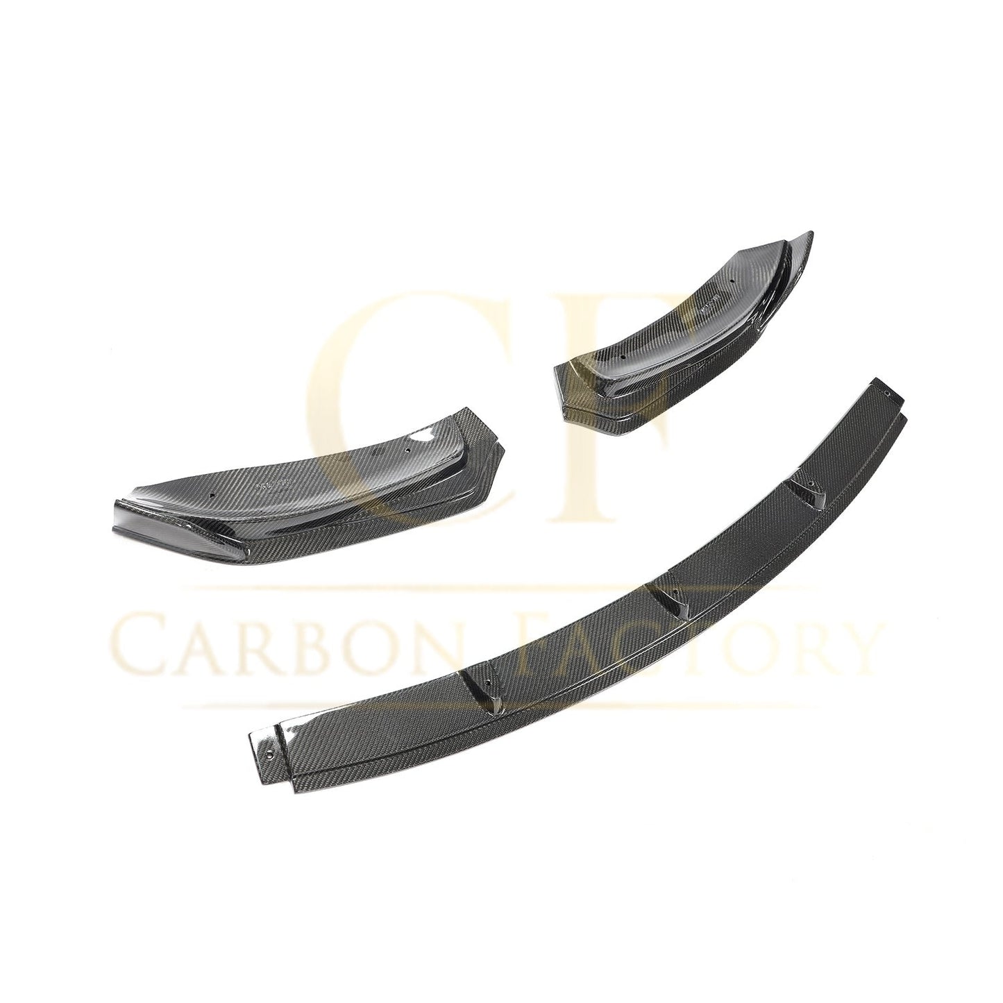 CF Style Carbon Fibre Front Splitter for Tesla Model 3 16-23-Carbon Factory