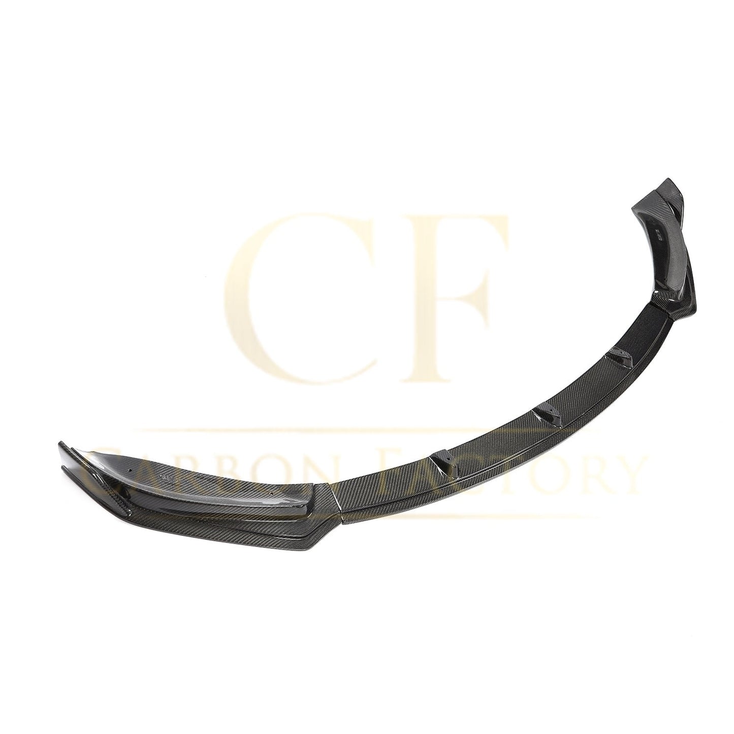 CF Style Carbon Fibre Front Splitter for Tesla Model 3 16-23-Carbon Factory