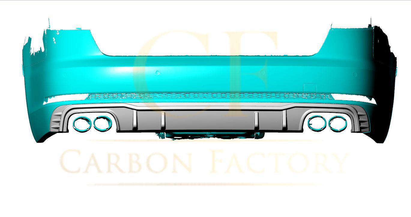 CF Style Carbon Fibre Rear Diffuser for Audi A4 S Line S4 B9 16-18-Carbon Factory