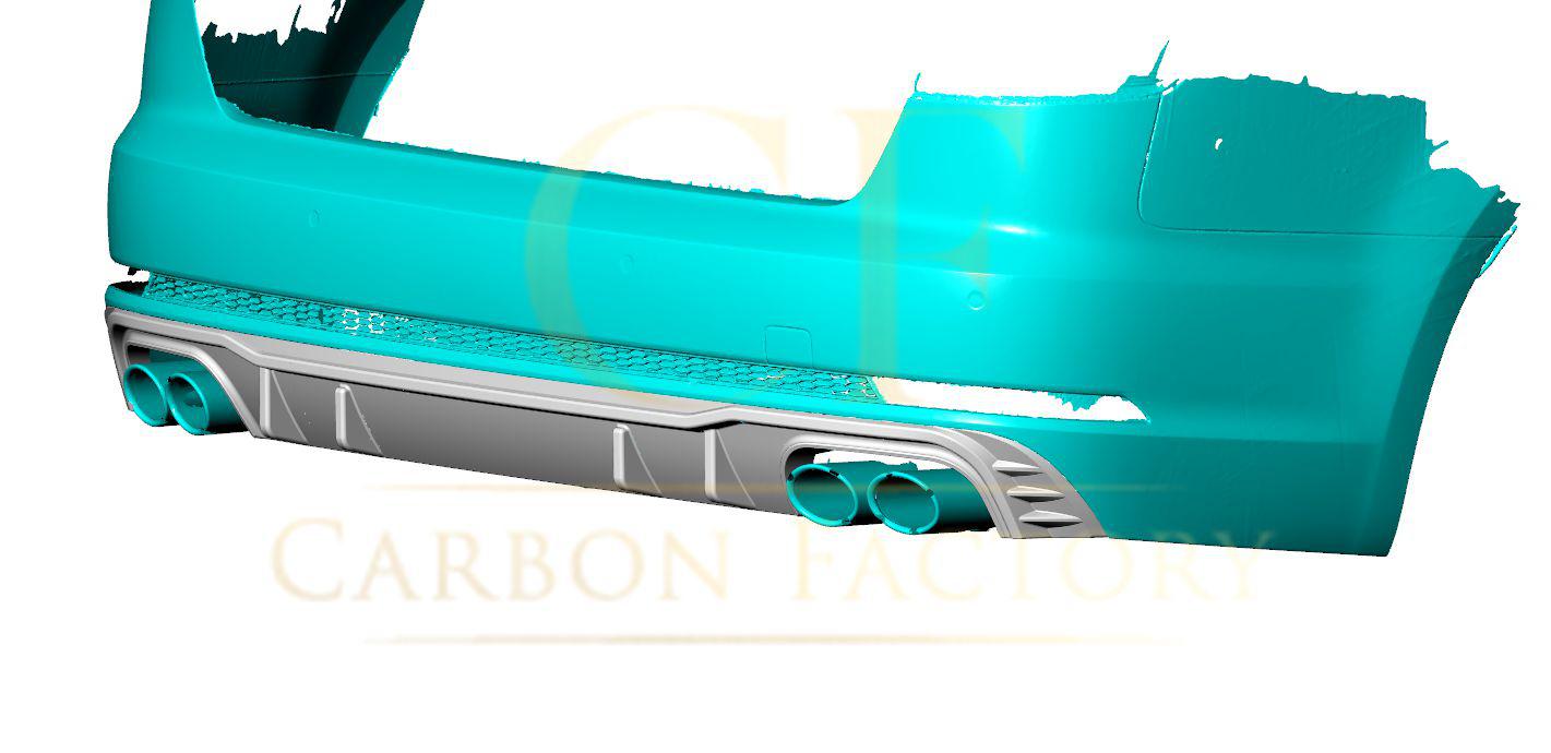 CF Style Carbon Fibre Rear Diffuser for Audi A4 S Line S4 B9 16-18-Carbon Factory
