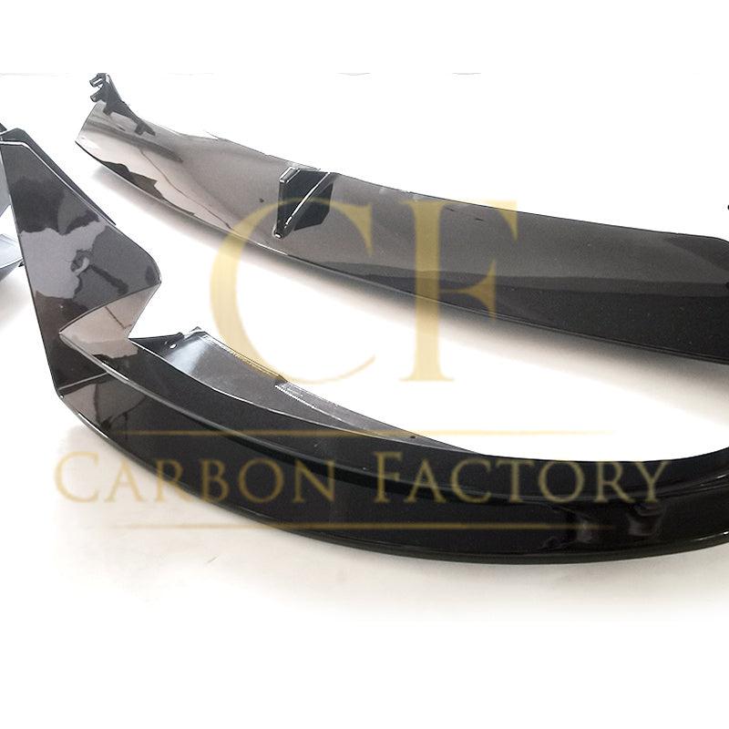 CF Style Gloss Black Front Splitter for Tesla Model 3 16-23-Carbon Factory