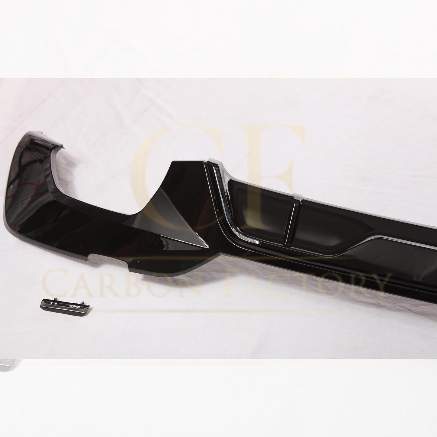 CF Style Gloss Black Rear Diffuser Quad Exhaust for BMW 3 Series G20 G21 Pre-LCI 19-22-Carbon Factory