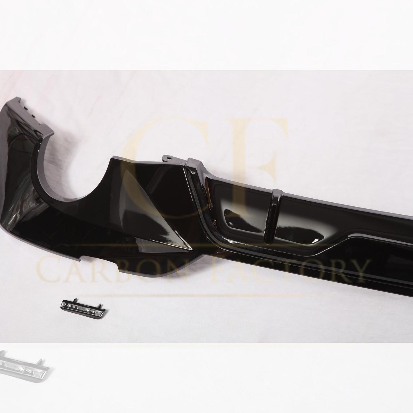 CF Style Gloss Black Rear Diffuser Quad Exhaust for BMW 3 Series G20 G21 Pre-LCI 19-22-Carbon Factory