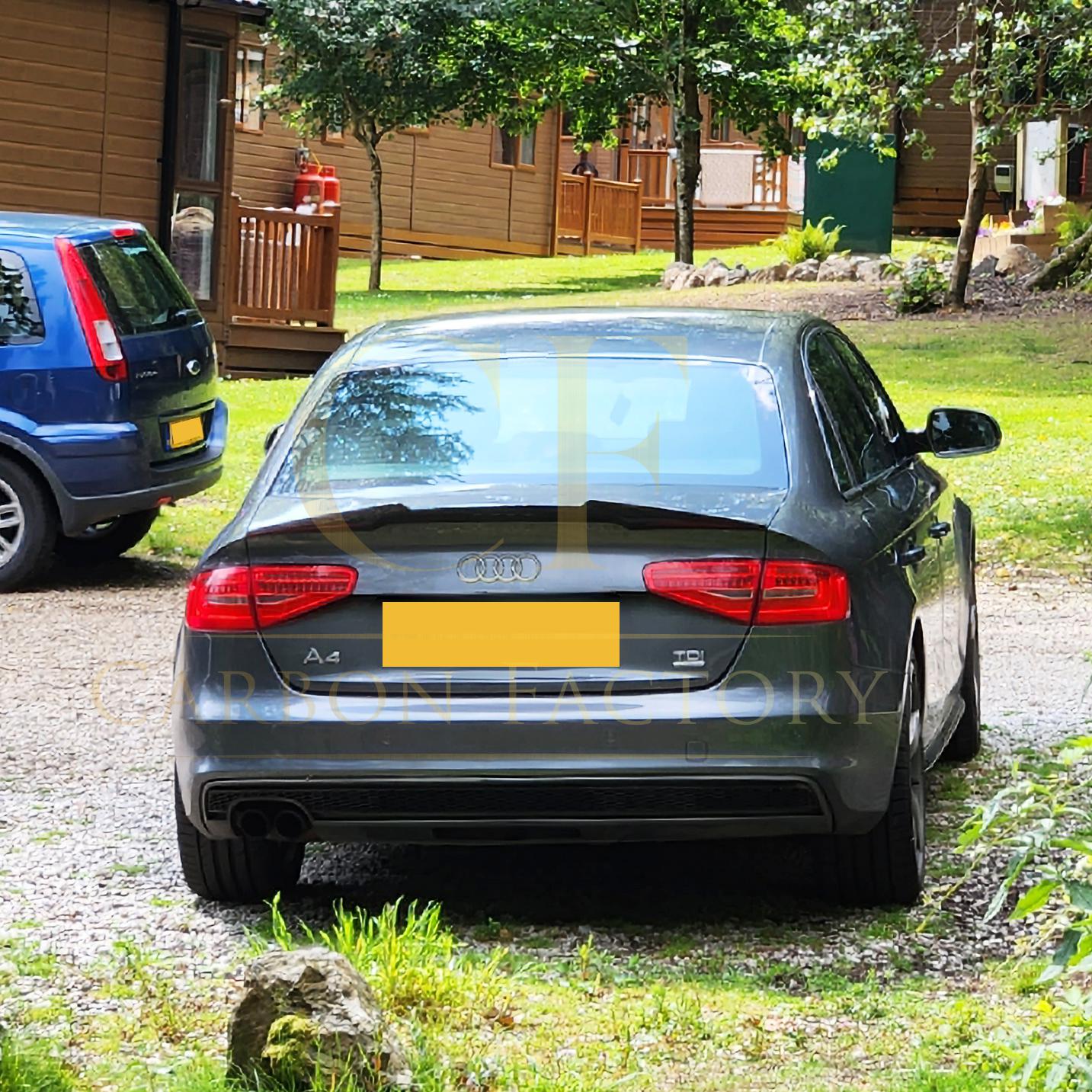 CF Style Pre-Preg Carbon Fibre Boot Spoiler for Audi A4 B8 B8.5 08-15-Carbon Factory
