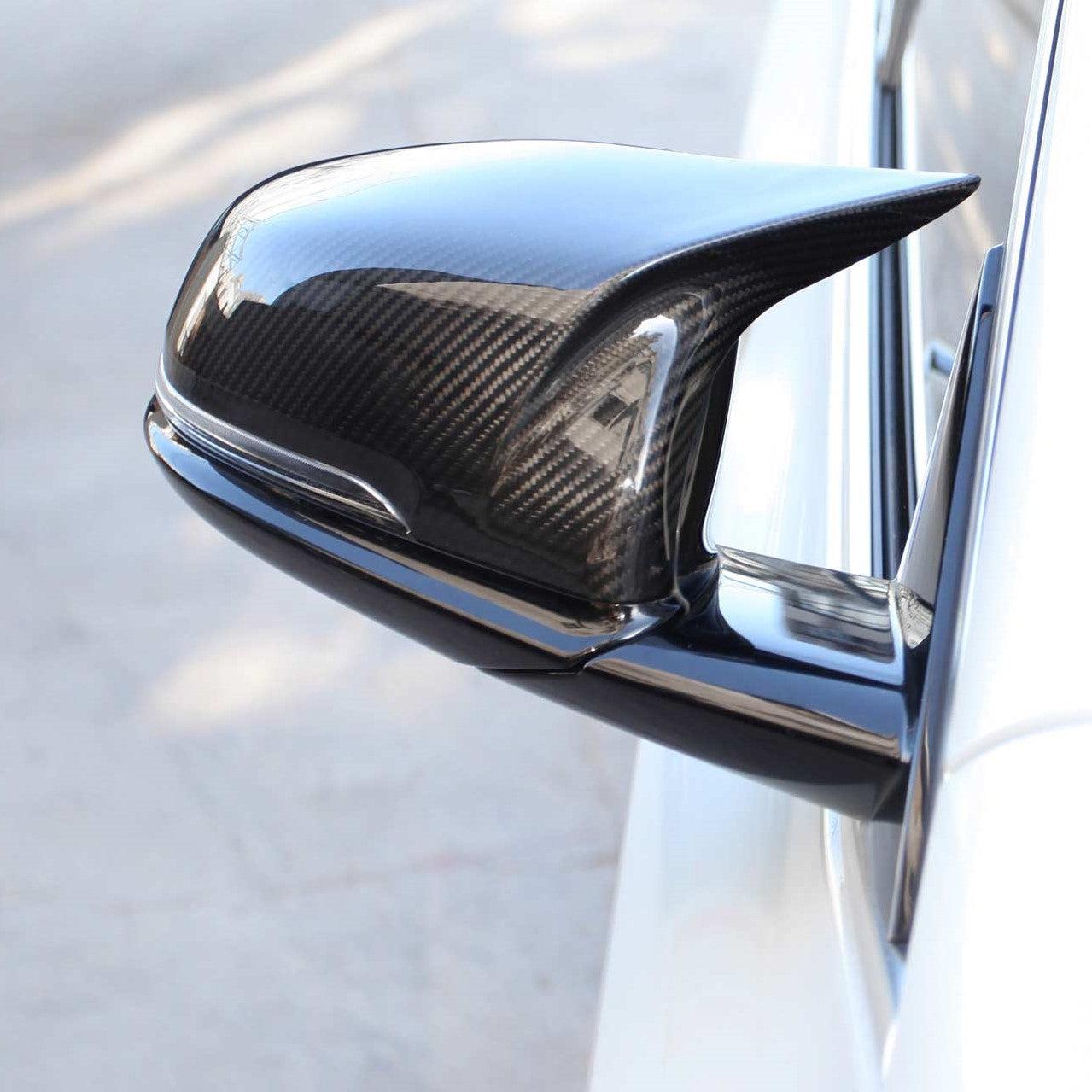 CF Style Pre-Preg Carbon Fibre Mirror Covers for Toyota Supra A90 19-24-Carbon Factory