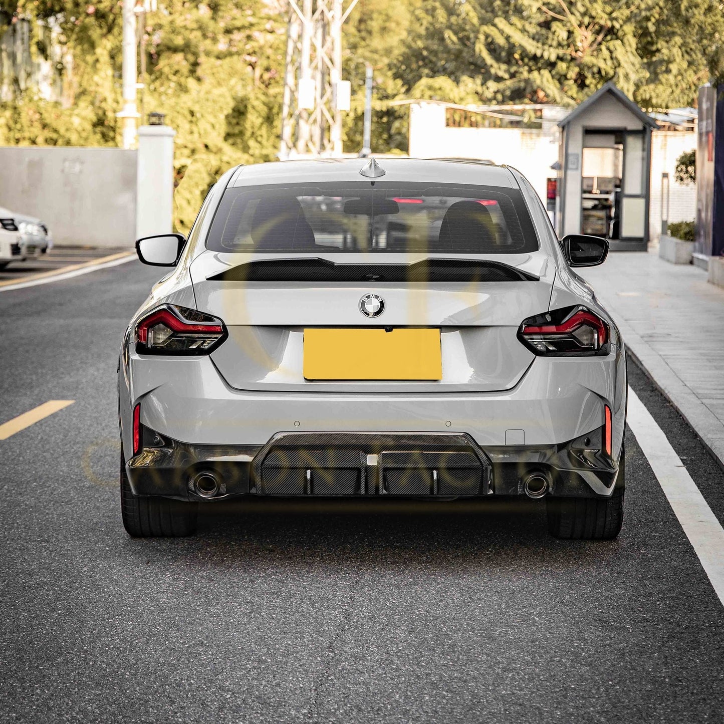 CF Style Pre-Preg Carbon Fibre Rear Diffuser for BMW 2 Series G42 Coupe 21-Present-Carbon Factory