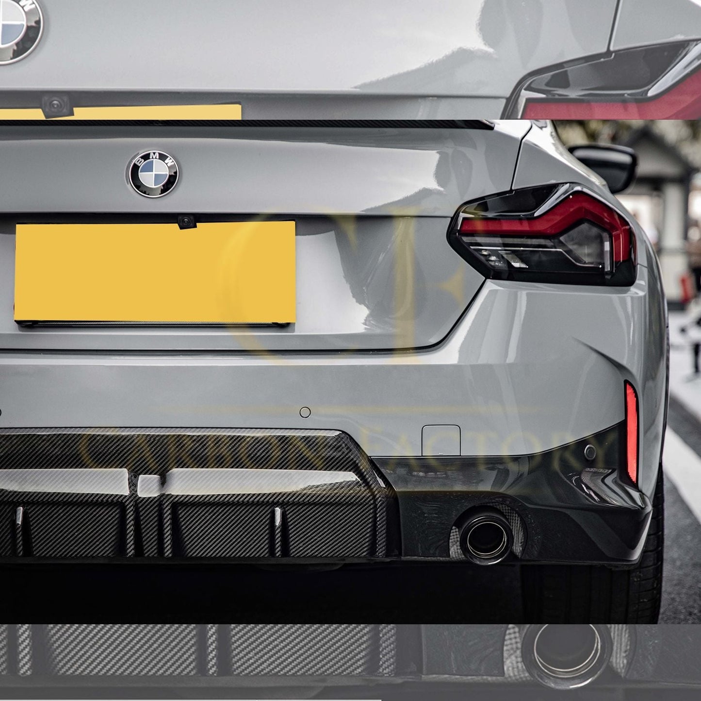 CF Style Pre-Preg Carbon Fibre Rear Diffuser for BMW 2 Series G42 Coupe 21-Present-Carbon Factory