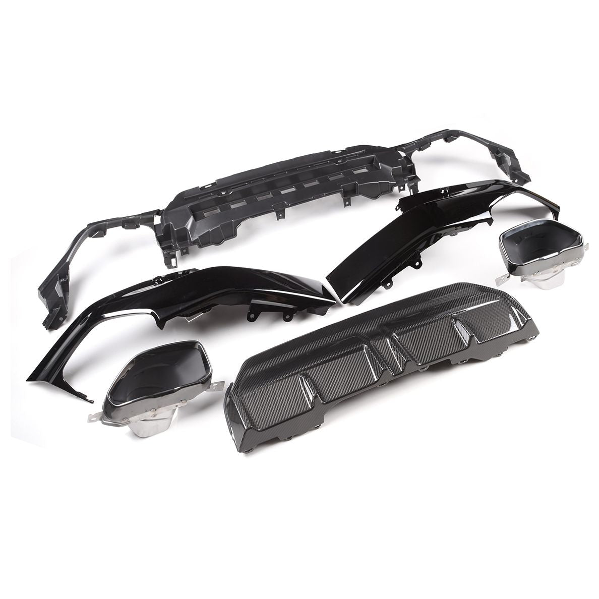 CF Style Pre-Preg Carbon Fibre Rear Diffuser for BMW 2 Series G42 Coupe 21-Present-Carbon Factory