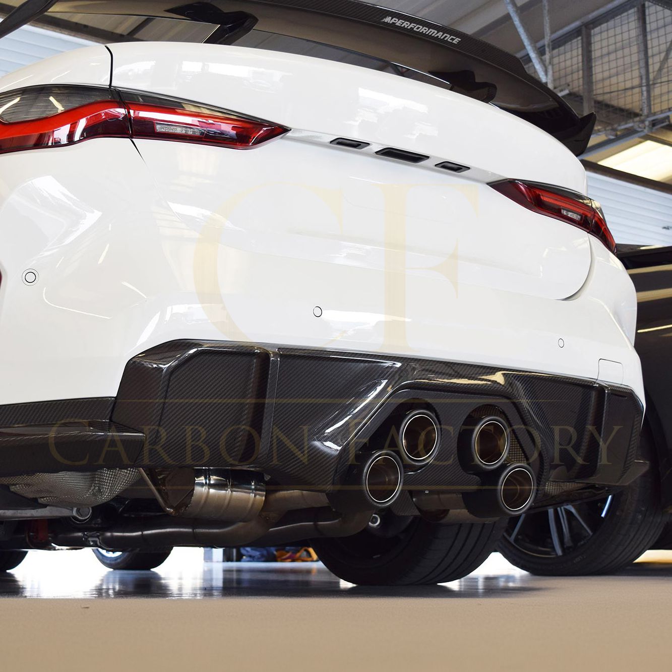 CF Style Pre-Preg Carbon Fibre Rear Diffuser for BMW G80 M3 G82 G83 M4 21-Present-Carbon Factory