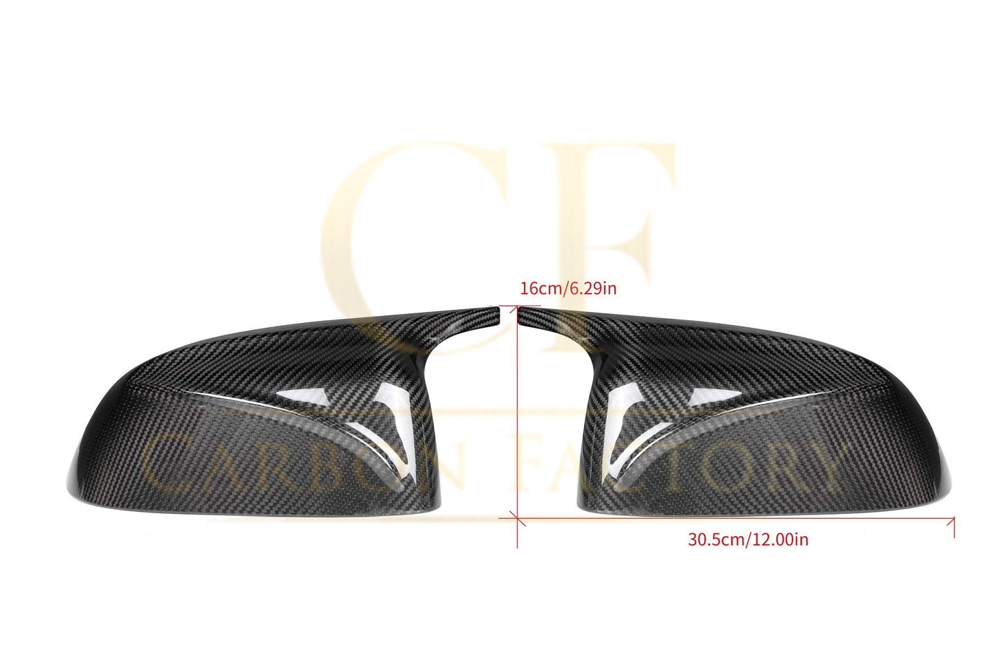 CF Style Pre-Preg Carbon Fibre Replacement Mirror Covers for BMW G01 X3 G08 IX3 19-25-Carbon Factory