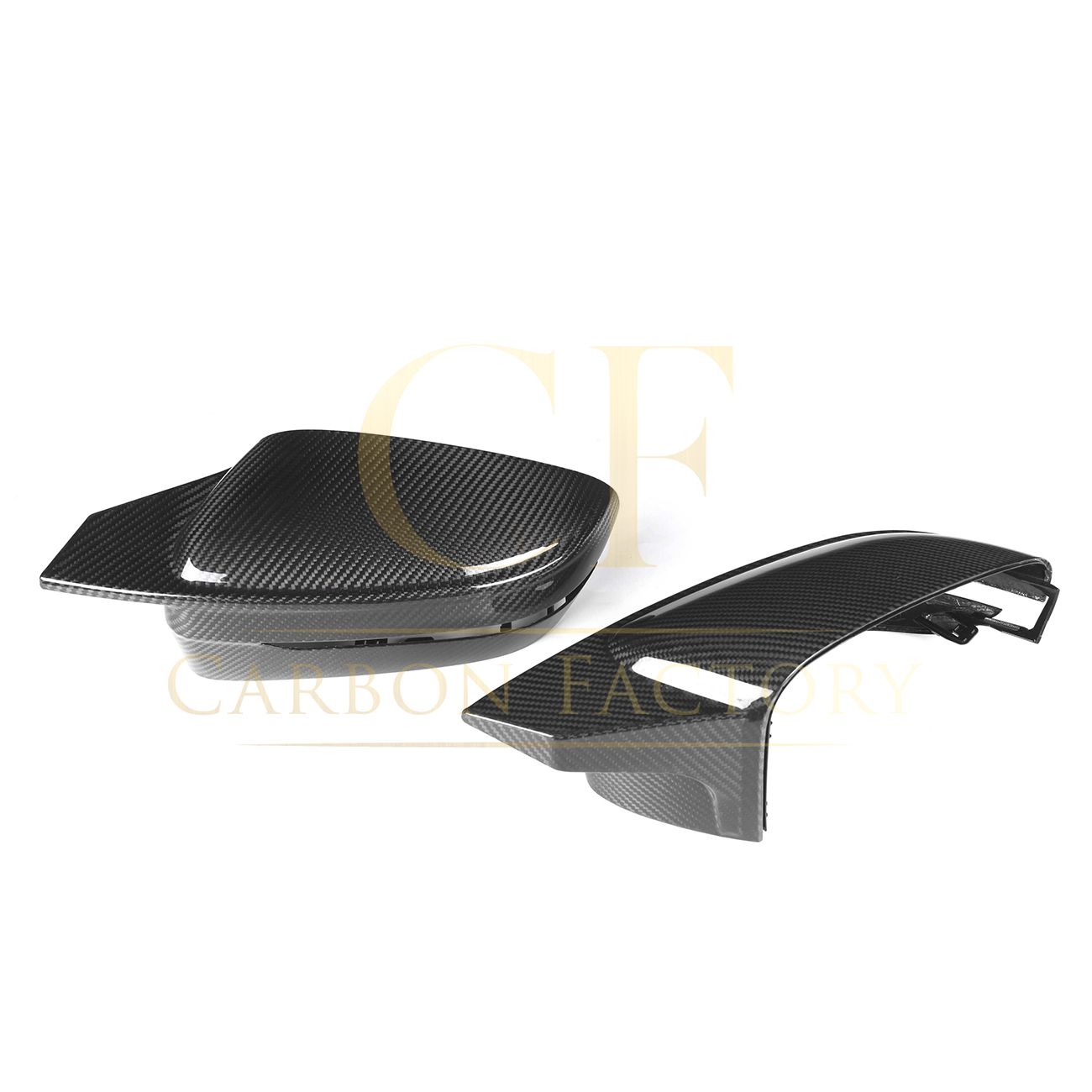 CF Style Pre-Preg Carbon Fibre Replacement Mirror Covers for BMW G20 G21 3 Series LHD 20-25-Carbon Factory
