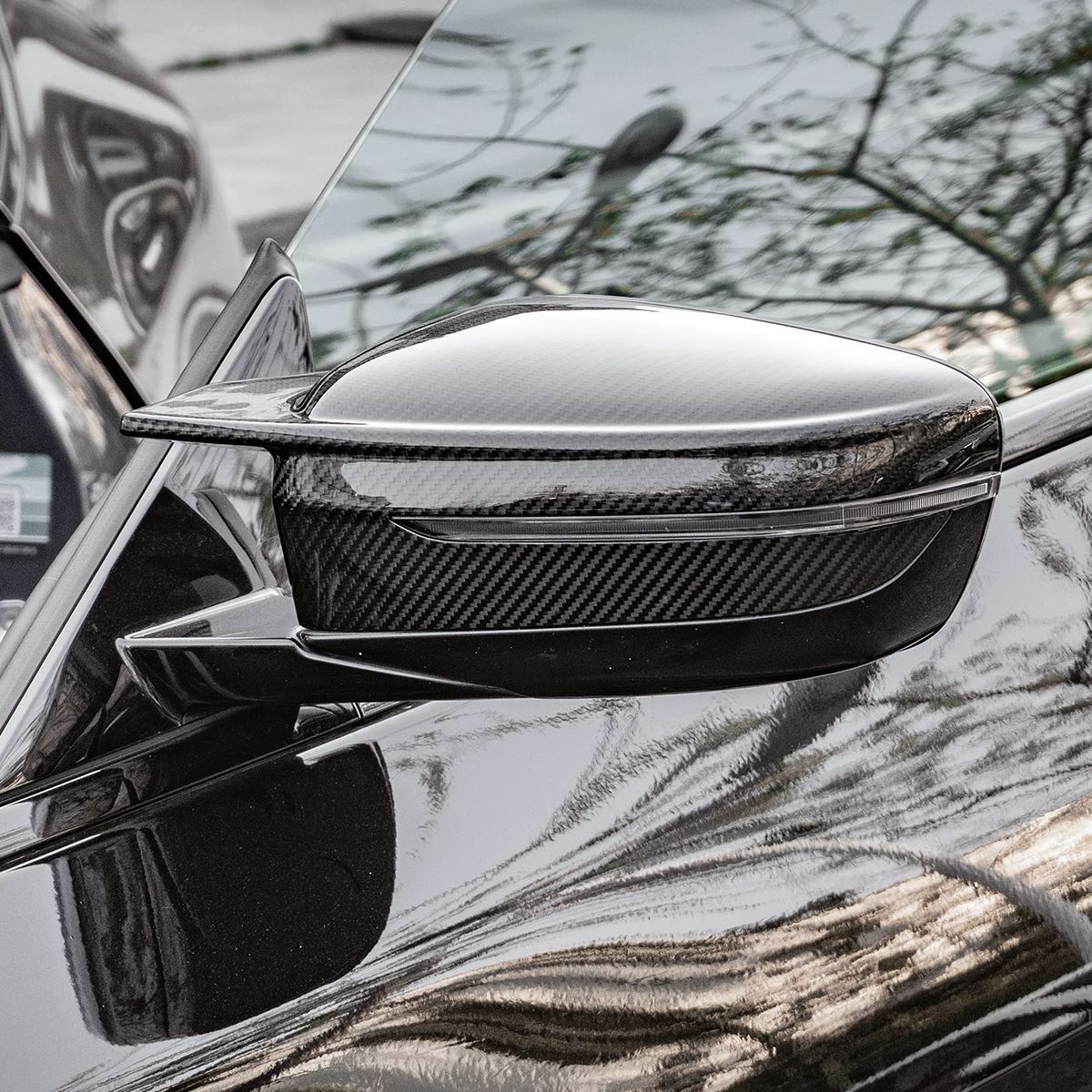 CF Style Pre-Preg Carbon Fibre Replacement Mirror Covers for BMW G20 G21 3 Series LHD 20-25-Carbon Factory