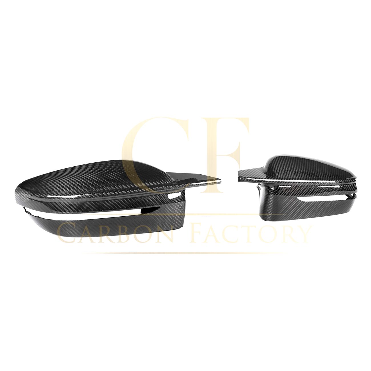 CF Style Pre-Preg Carbon Fibre Replacement Mirror Covers for BMW G20 G21 3 Series LHD 20-25-Carbon Factory