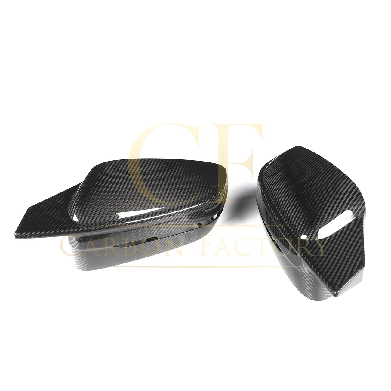 CF Style Pre-Preg Carbon Fibre Replacement Mirror Covers for BMW G22 G23 G26 4 Series i4 LHD 20-25-Carbon Factory