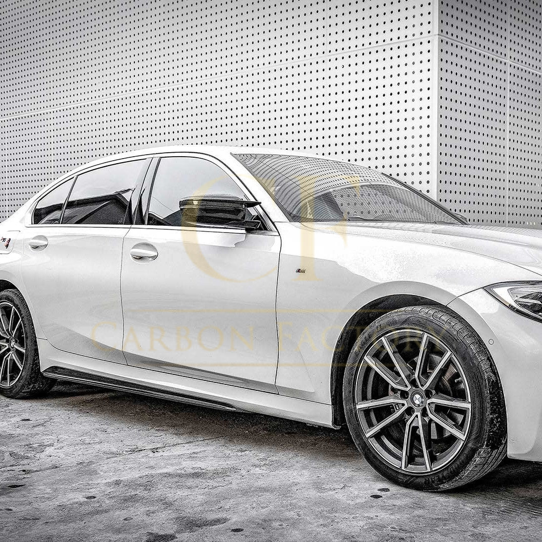 CF Style Pre-Preg Carbon Fibre Side Skirt for BMW G20 3 Series M Sport 19-Present-Carbon Factory