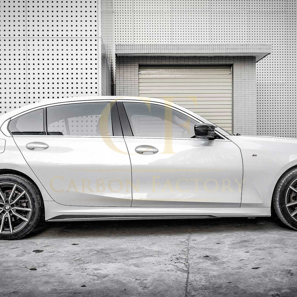 CF Style Pre-Preg Carbon Fibre Side Skirt for BMW G20 3 Series M Sport 19-Present-Carbon Factory