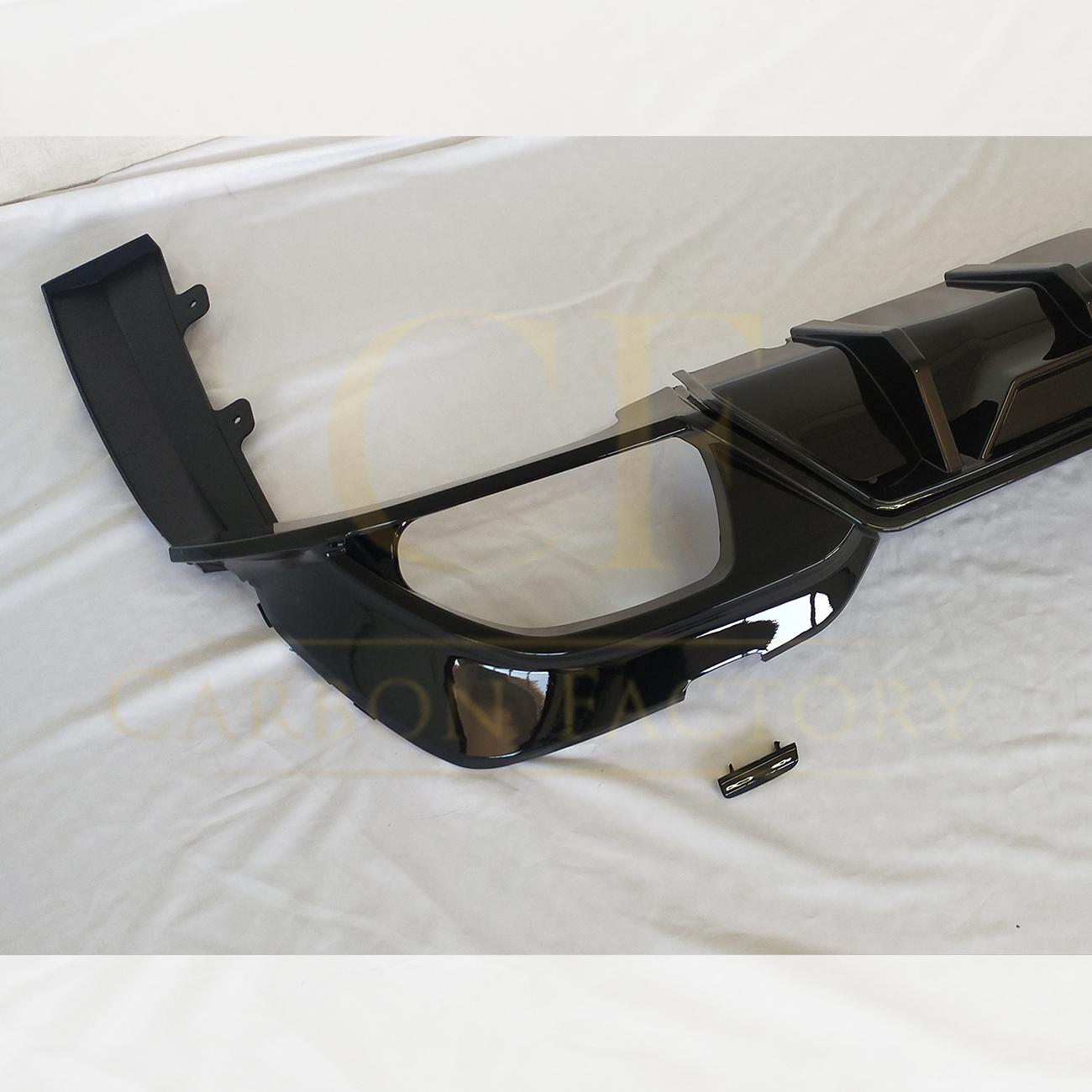 CM Style Gloss Black Rear Diffuser Quad Exhaust for BMW 3 Series G20 G21 Pre-LCI 19-22-Carbon Factory