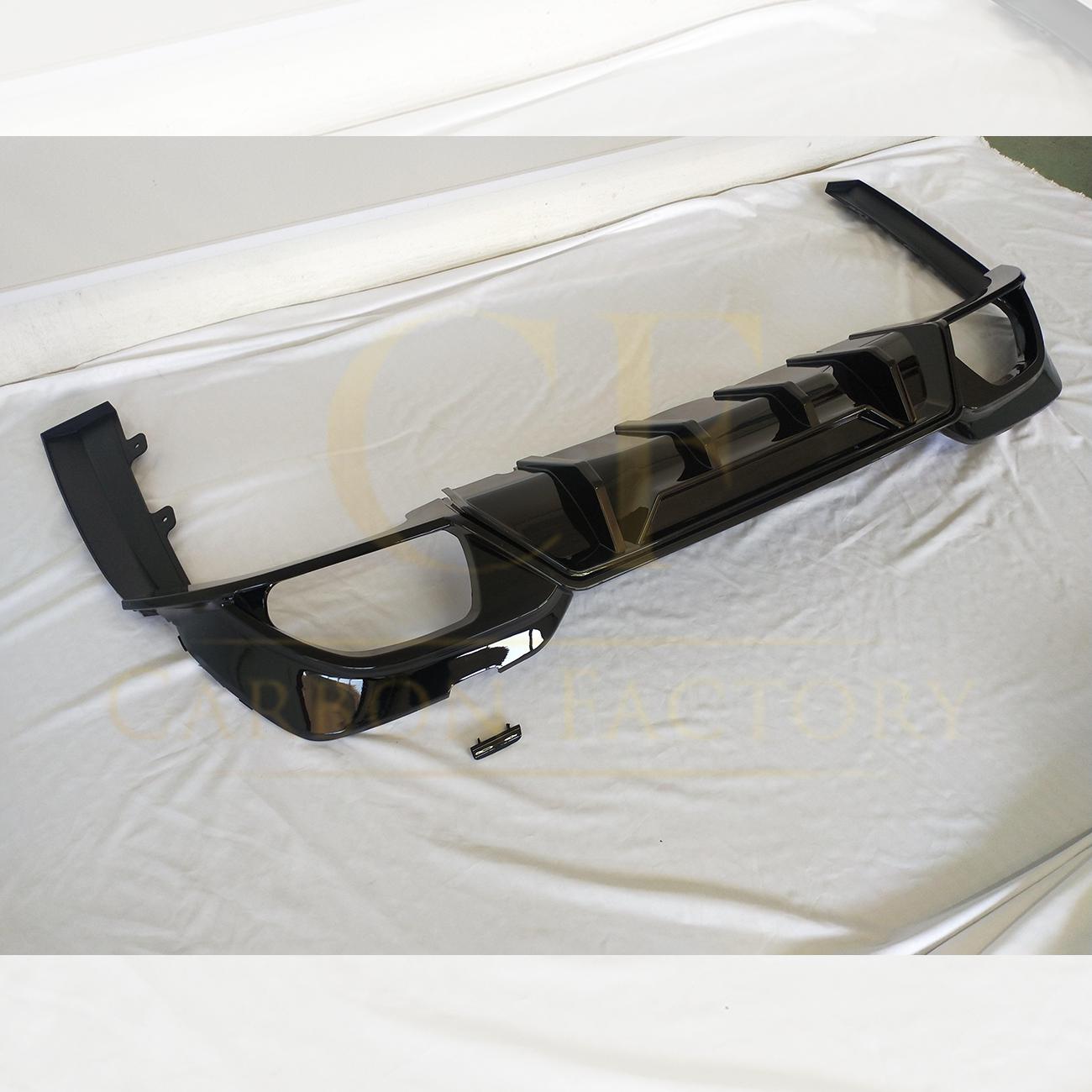 CM Style Gloss Black Rear Diffuser Quad Exhaust for BMW 3 Series G20 G21 Pre-LCI 19-22-Carbon Factory