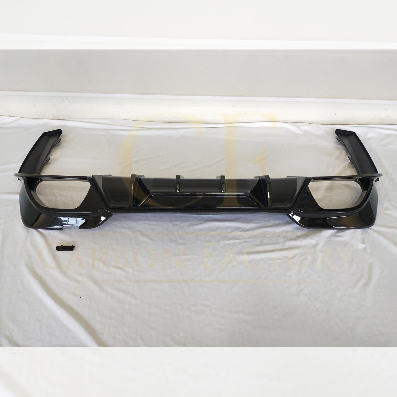 CM Style Gloss Black Rear Diffuser Quad Exhaust for BMW 3 Series G20 G21 Pre-LCI 19-22-Carbon Factory