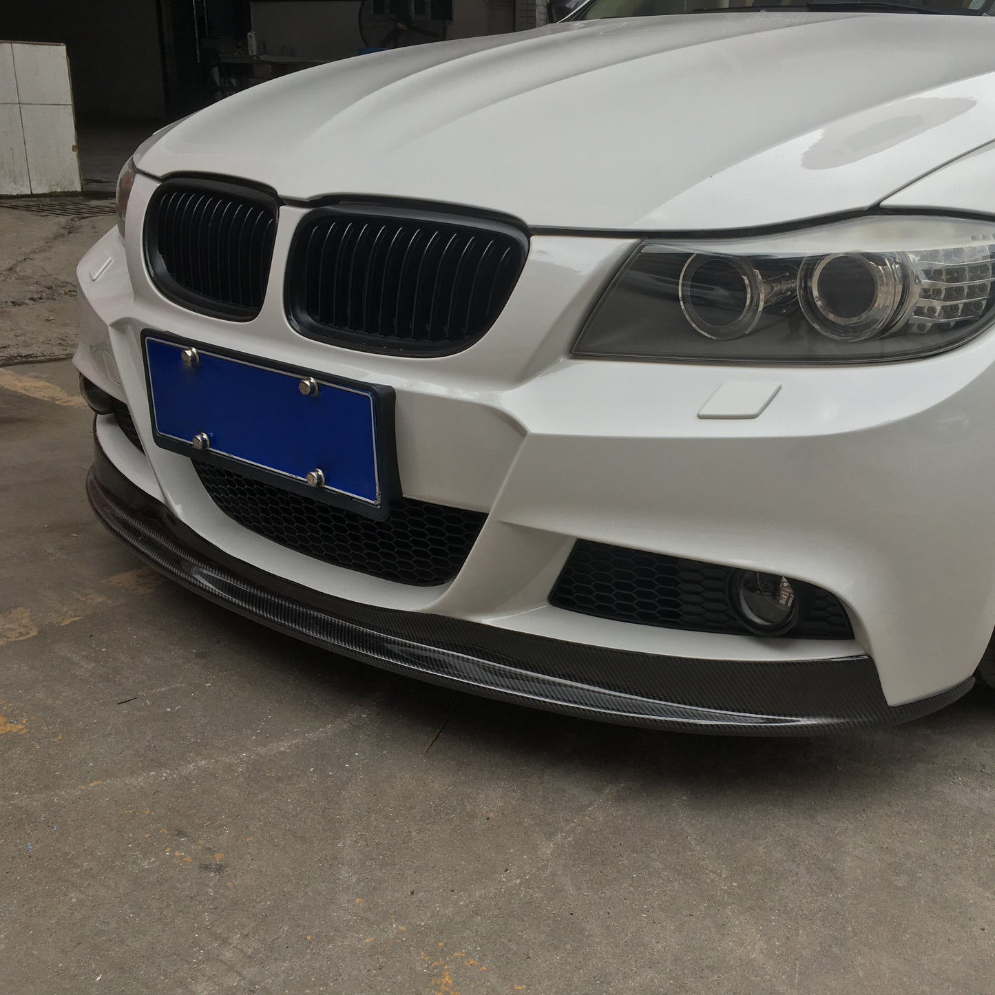 CS Style Carbon Fibre Front Splitter for BMW 3 Series E90 LCI 10-13-Carbon Factory