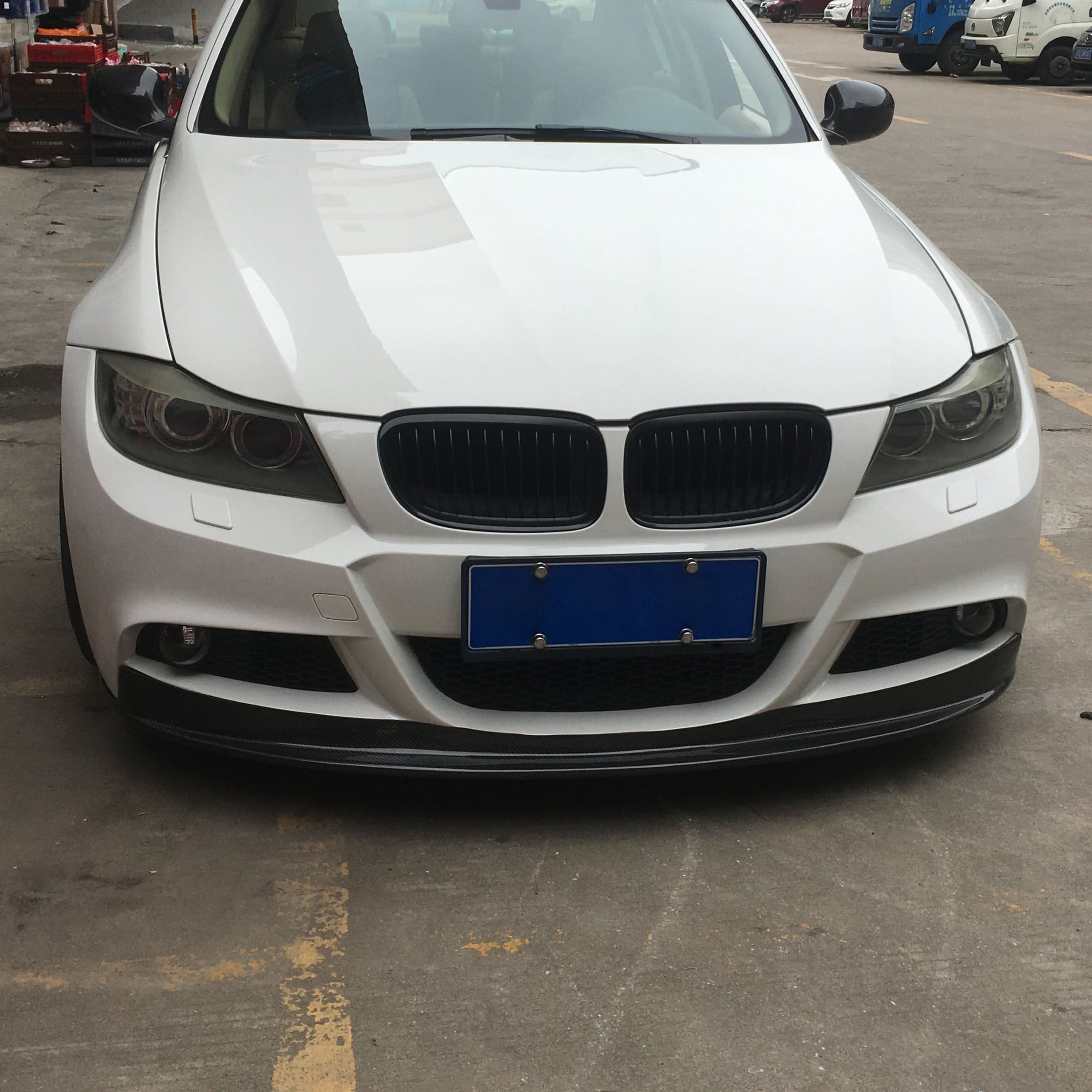 CS Style Carbon Fibre Front Splitter for BMW 3 Series E90 LCI 10-13 - Carbon Factory