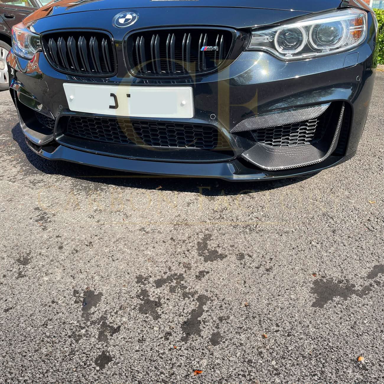 CS Style Gloss Black Front Splitter for BMW F80 M3 F82 F83 M4 14-20 - Carbon Factory