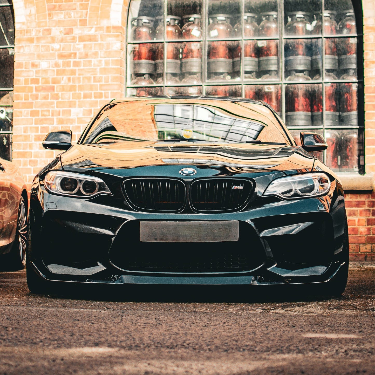 CS Style Gloss Black Front Splitter for BMW F87 M2C 14-18-Carbon Factory