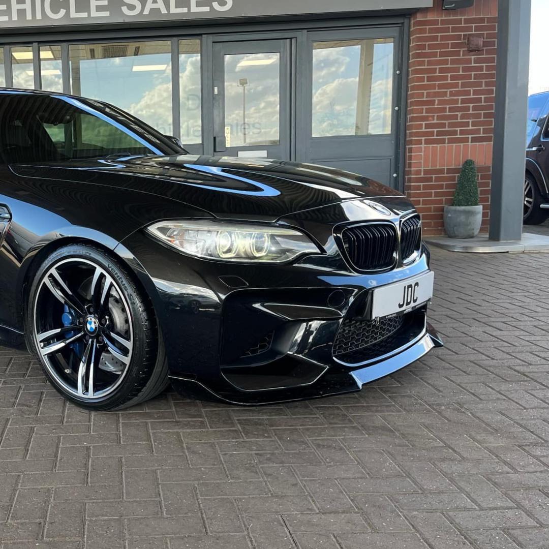 CS Style Gloss Black Front Splitter for BMW F87 M2C 14-18-Carbon Factory