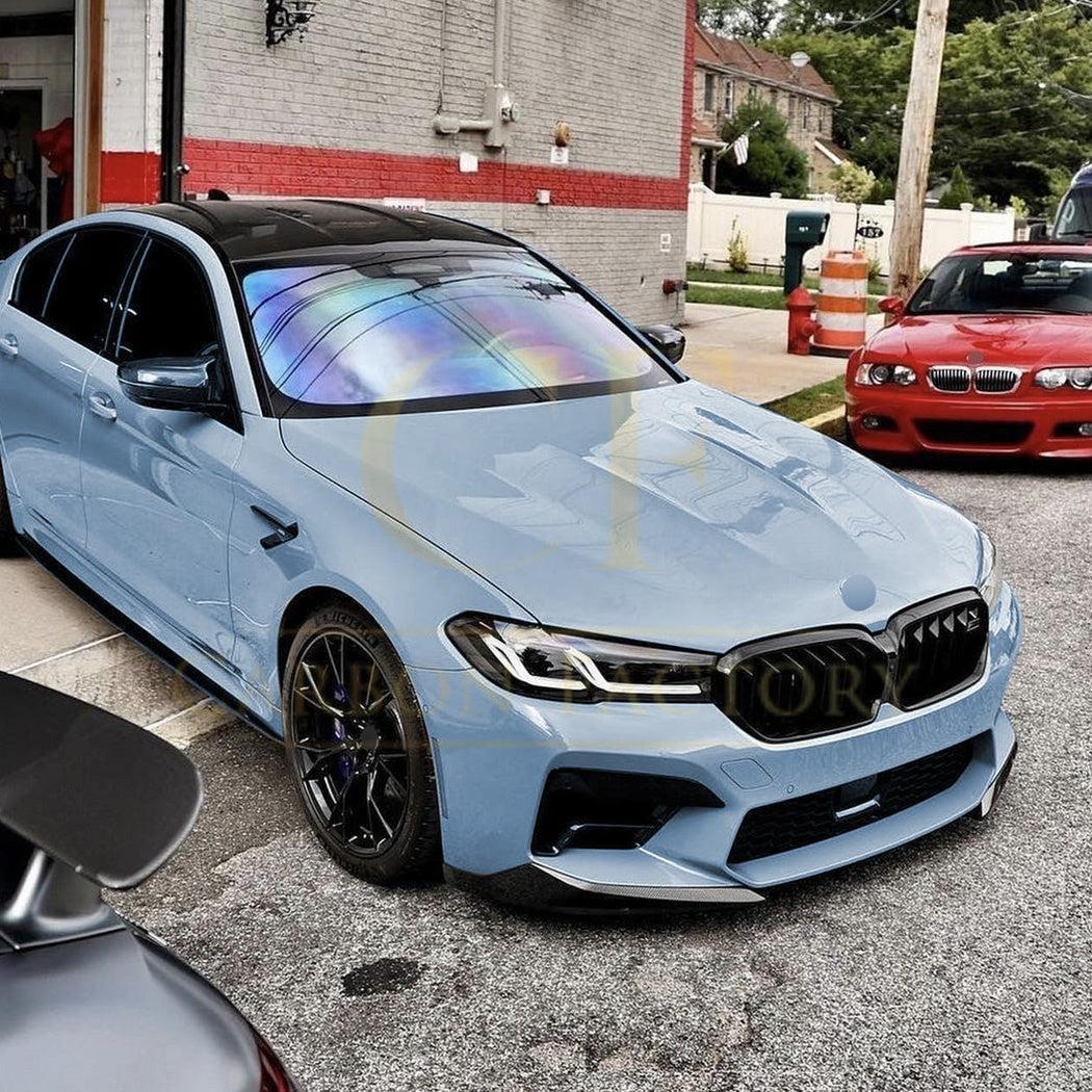CS Style Gloss Black Front Splitter for BMW F90 M5 21-24-Carbon Factory