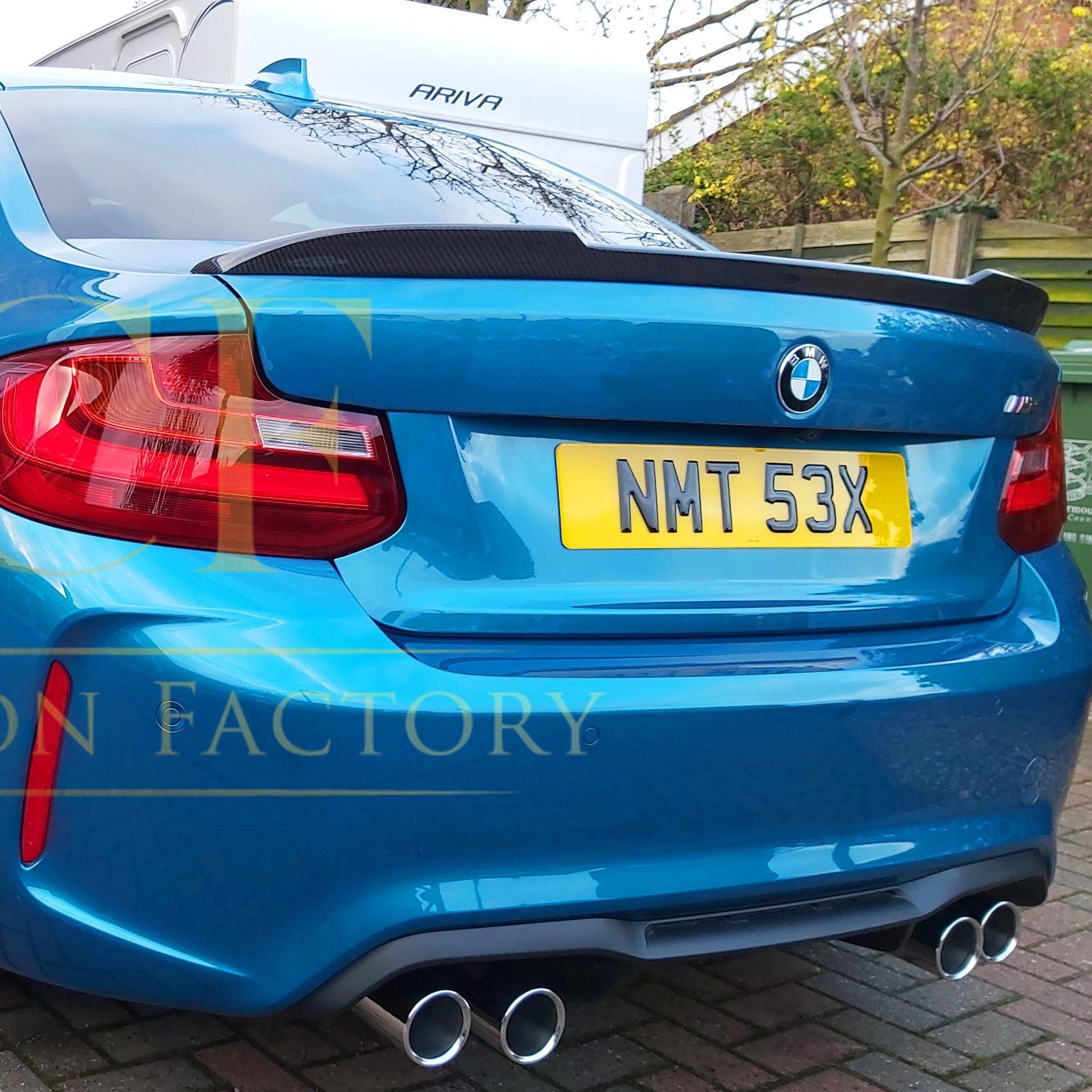 CS Style Pre-Preg Carbon Fibre Boot Spoiler for BMW 2 Series F22 F87 - Carbon Factory