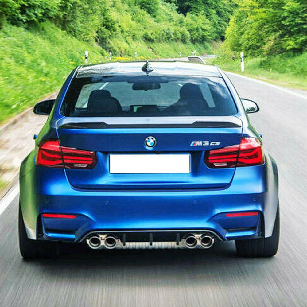 CS Style Pre-Preg Carbon Fibre Boot Spoiler for BMW 3 Series F30 F80 Saloon inc M3 13-18-Carbon Factory