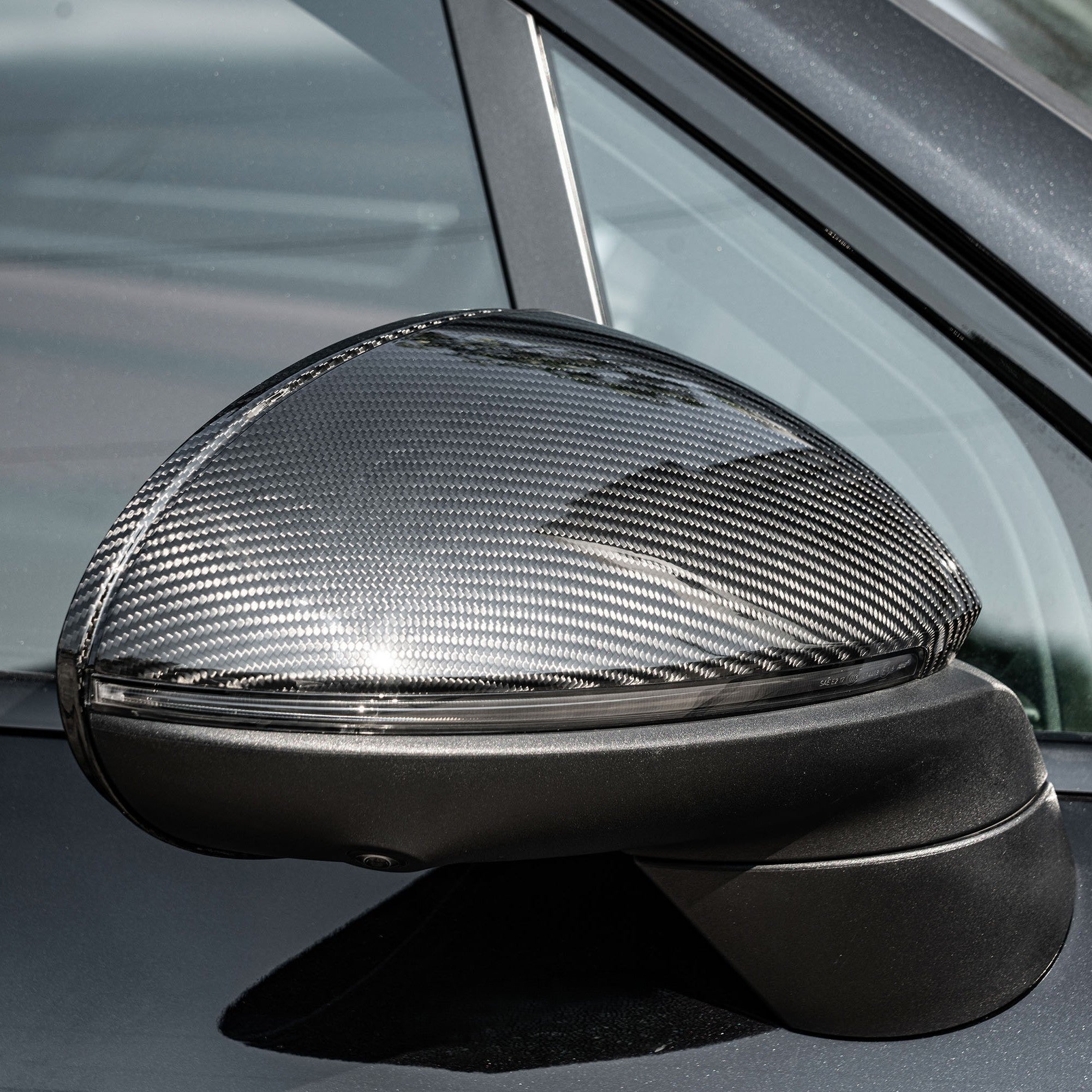 Pre-Preg Carbon Fibre Mirror Covers for Porsche Caynne 9ya 17-Present LHD - Carbon Factory