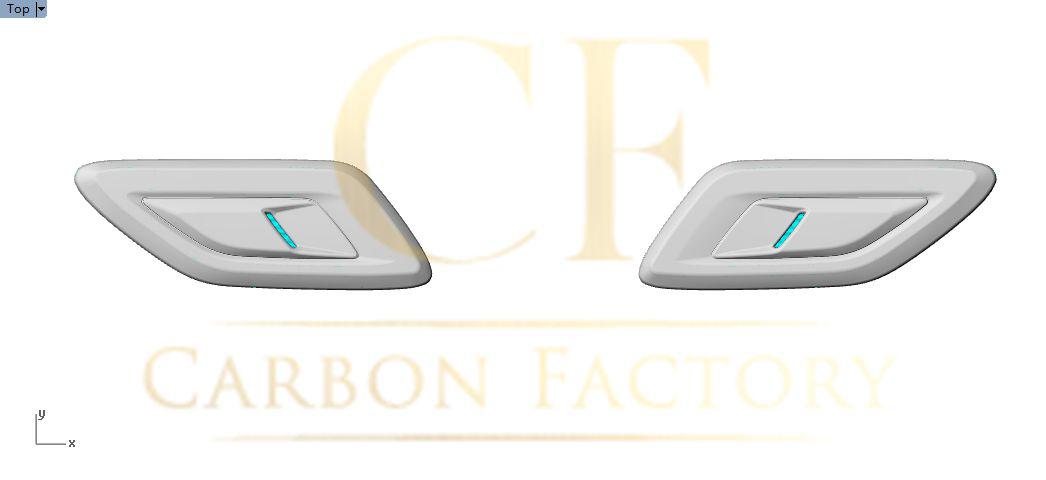 Carbon Fibre Bonnet Vents for Land Rover Range Rover Sport 18-20-Carbon Factory