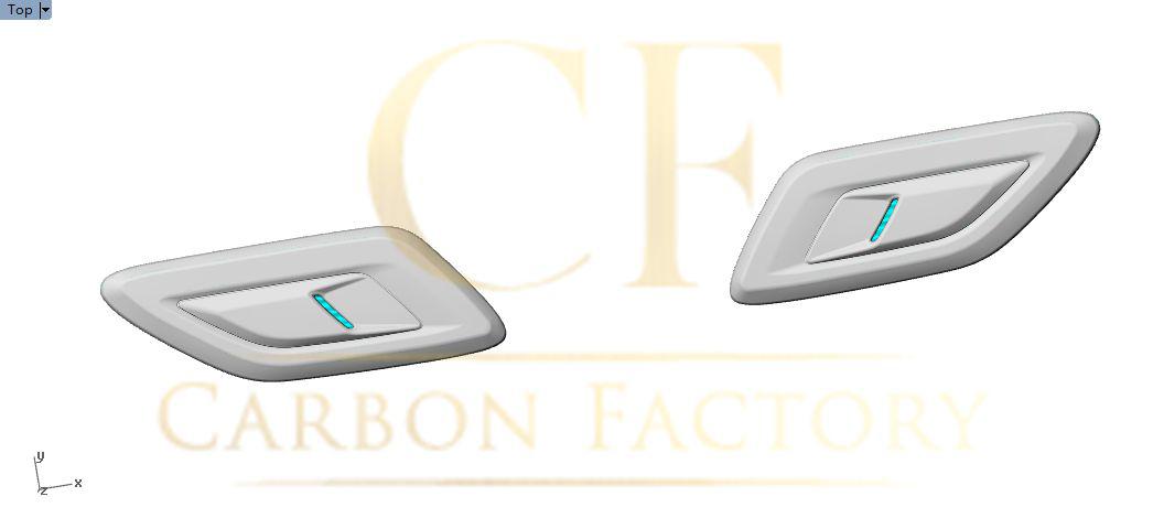 Carbon Fibre Bonnet Vents for Land Rover Range Rover Sport 18-20-Carbon Factory