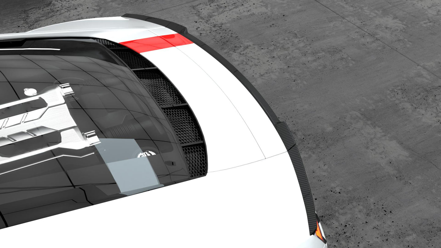 Carbon Fibre Boot Spoiler (3 Pieces) for Audi R8 V10 Gen 2 15-19-Carbon Factory