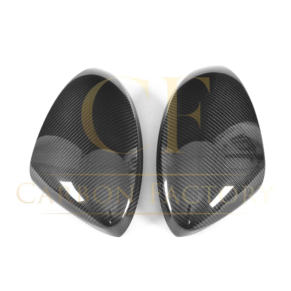 Carbon Fibre Door Mirror Covers for Porsche Boxster & Cayman 718 LHD 16-21-Carbon Factory