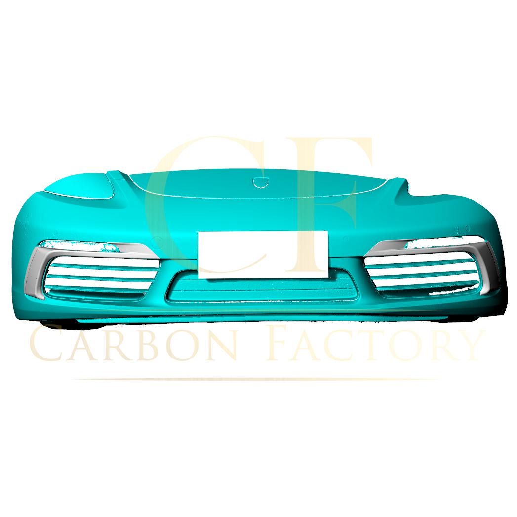 Carbon Fibre Fog Light Trims for Porsche Boxster & Cayman 718 16-19-Carbon Factory