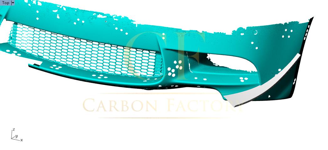 Carbon Fibre Front Bumper Canards 2 Pcs for BMW E90 E92 E93 M3 07-13-Carbon Factory