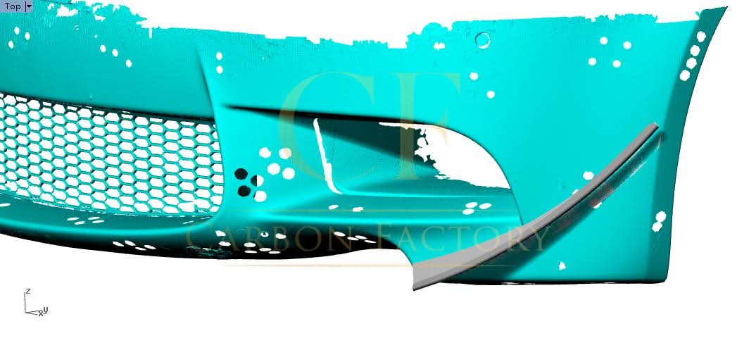 Carbon Fibre Front Bumper Canards 2 Pcs for BMW E90 E92 E93 M3 07-13 - Carbon Factory