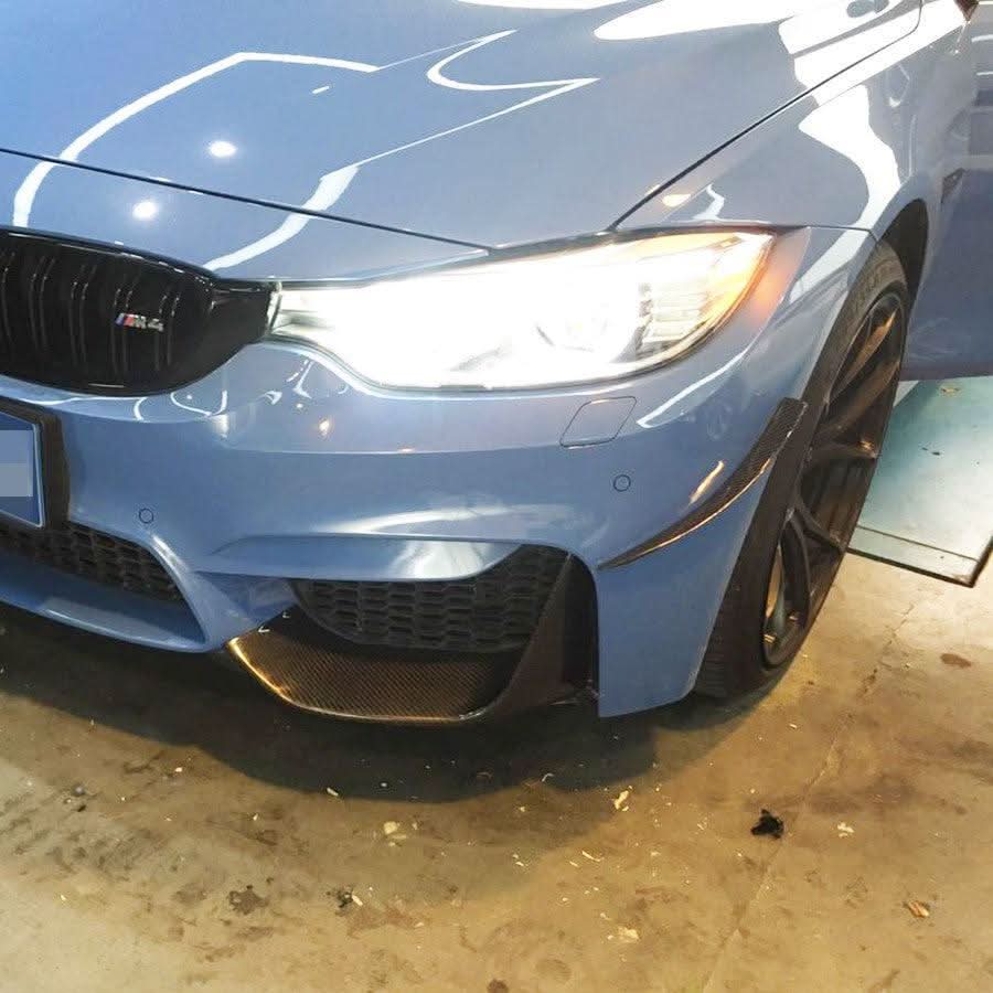 Carbon Fibre Front Canards 2 Pieces for BMW F80 M3 F82 F83 M4 14-20 - Carbon Factory