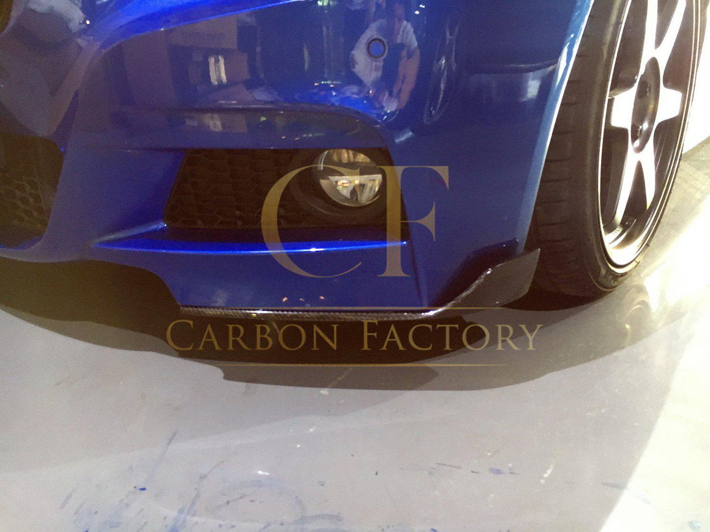 Carbon Fibre Front Extensions for BMW F30 F31 3 Series M Sport 12-19-Carbon Factory