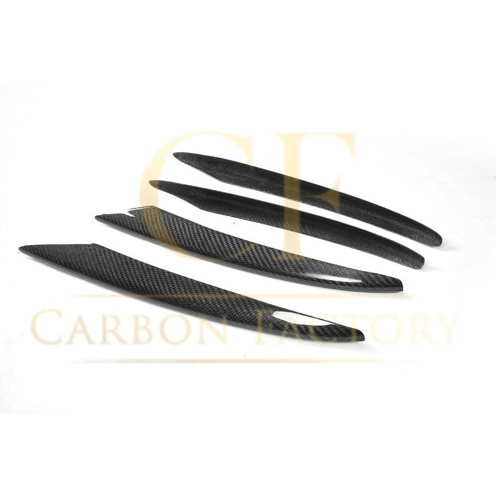 Carbon Fibre Front Side Grille Trims for Mercedes W213 E Class Saloon 16-18 - Carbon Factory