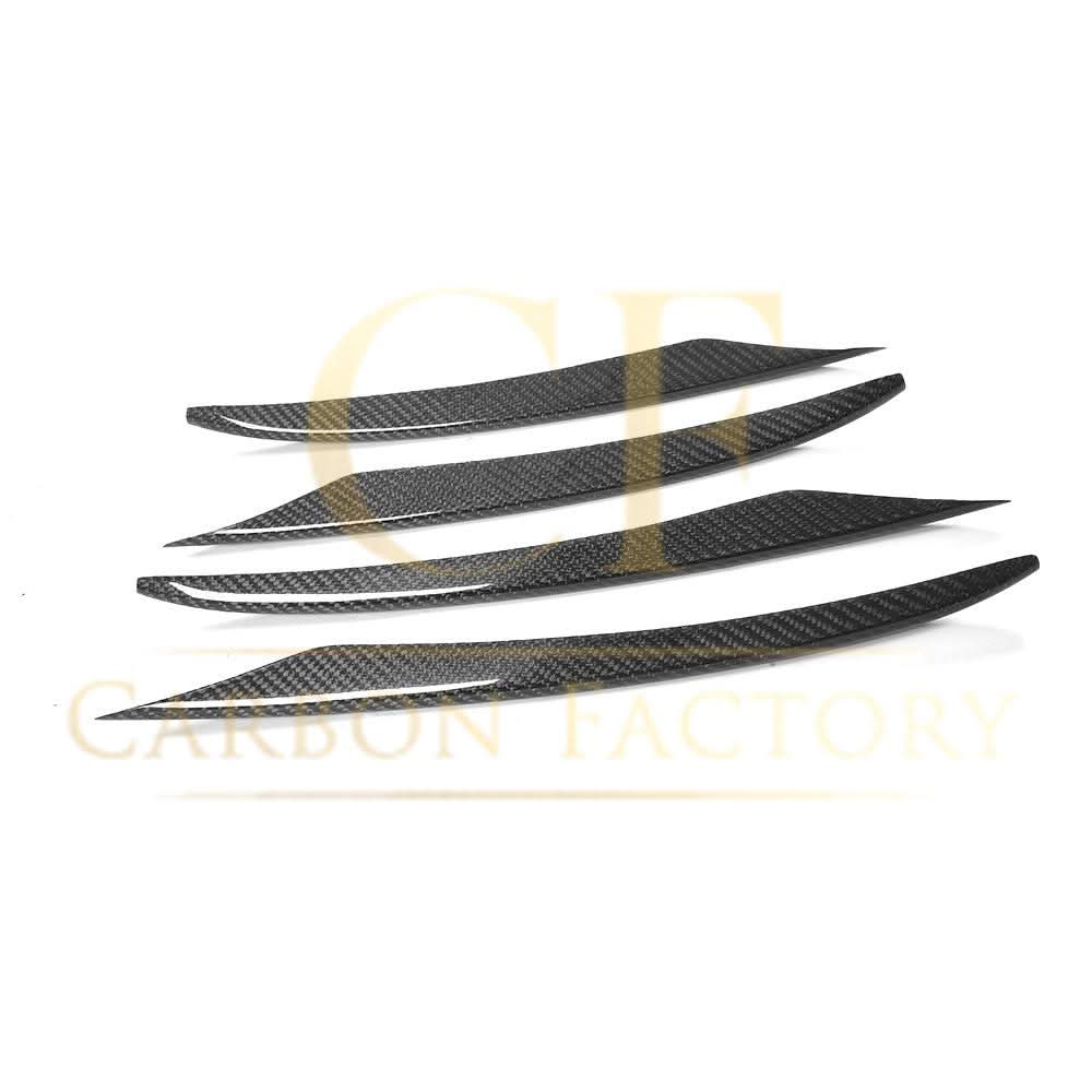 Carbon Fibre Front Side Grille Trims for Mercedes W213 E Class Saloon 16-18 - Carbon Factory