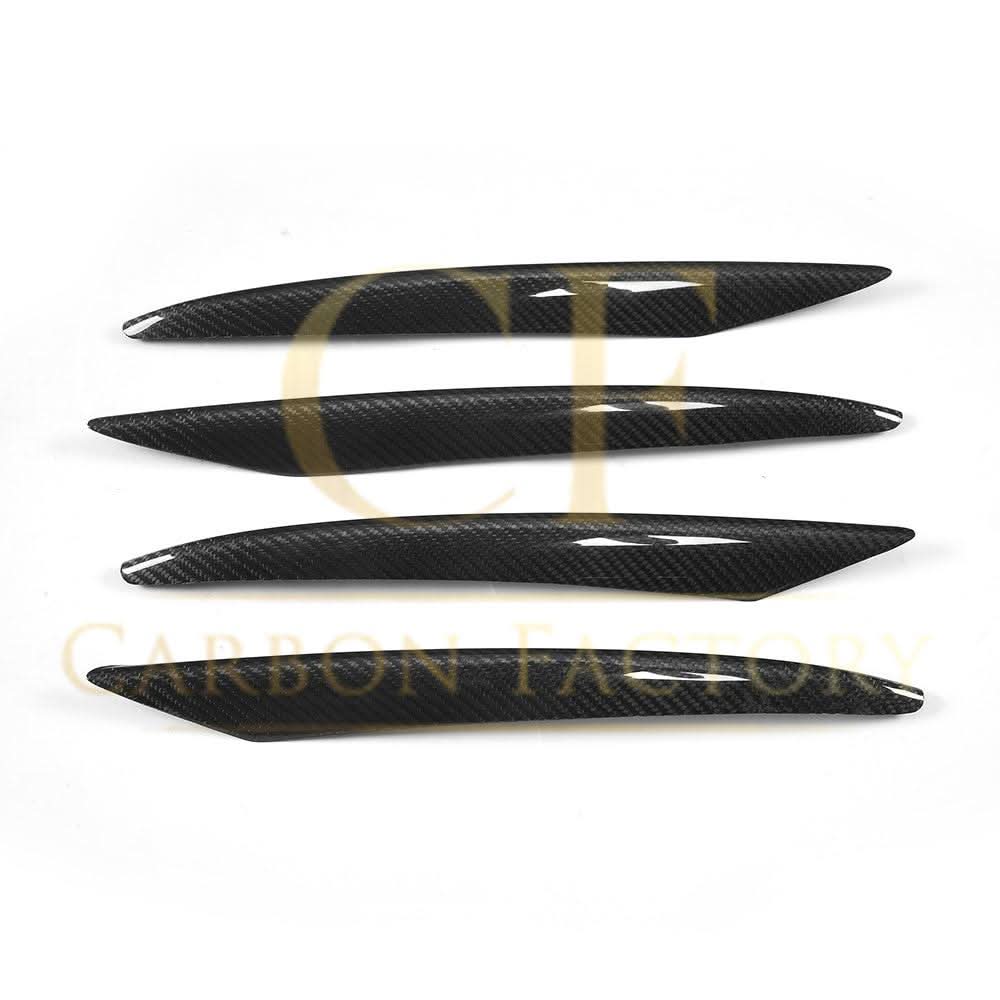 Carbon Fibre Front Side Grille Trims for Mercedes W213 E Class Saloon 16-18 - Carbon Factory