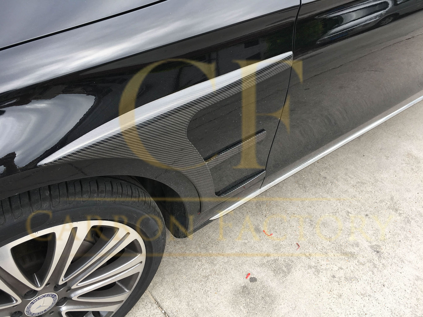 Carbon Fibre Front Side Trims for Mercedes W213 E Class Saloon 17-18 - Carbon Factory